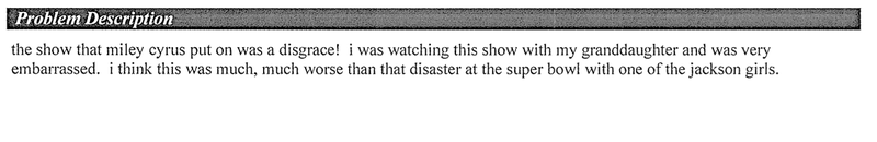 Illustration for article titled Every FCC Complaint About Miley Cyrus's VMA Twerking